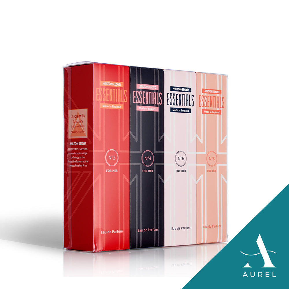 Milton Lloyd Essentials Quad Pack For Her 1 - No 2,4,6 & 8 EDP Mist (50ml x 4)