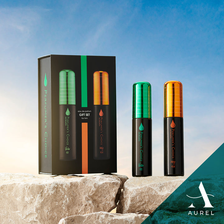 Milton Lloyd Perfumer’s Choice Gift Set For Him - Victor No.9 & Mojo No.10 EDP Mist (50ml x 2)