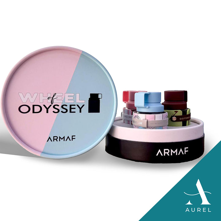 Armaf Gift Set Wheel of Odyssey Pink (3pc x 30ml Odyssey Marshmallow, Candee, Dubai Chocolate)