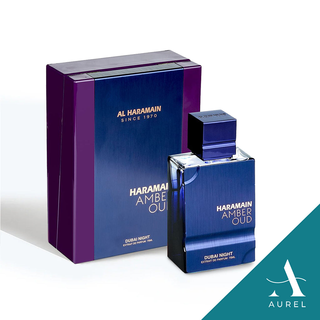 香水(男性用) AL HARAMAIN AMBER OUD DUBAI NIGHT Al Haramain Amber Oud Dubai Night Extrait De Parfum (75ml) – Aurel