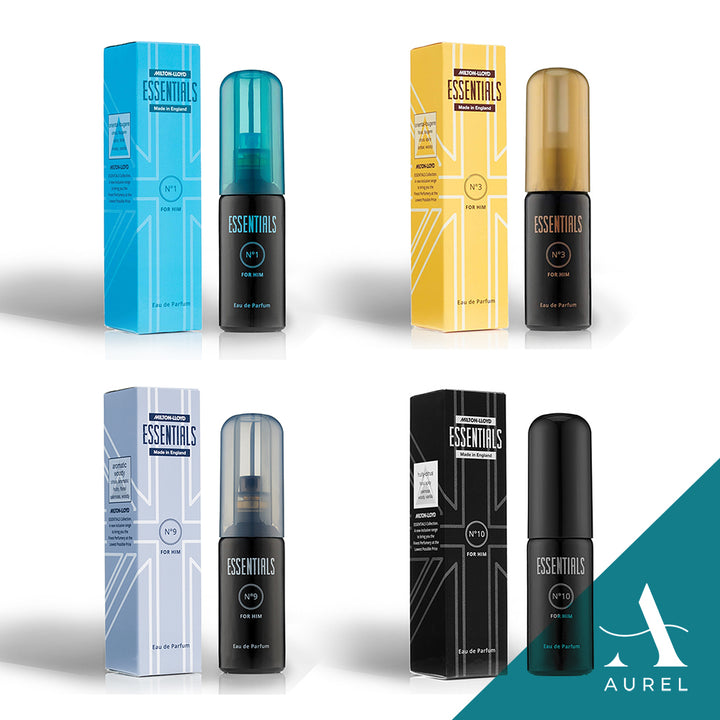 Milton Lloyd Essentials Quad Pack For Him 1 - No1,3,9 & 10 EDP Mist (50ml x 4)