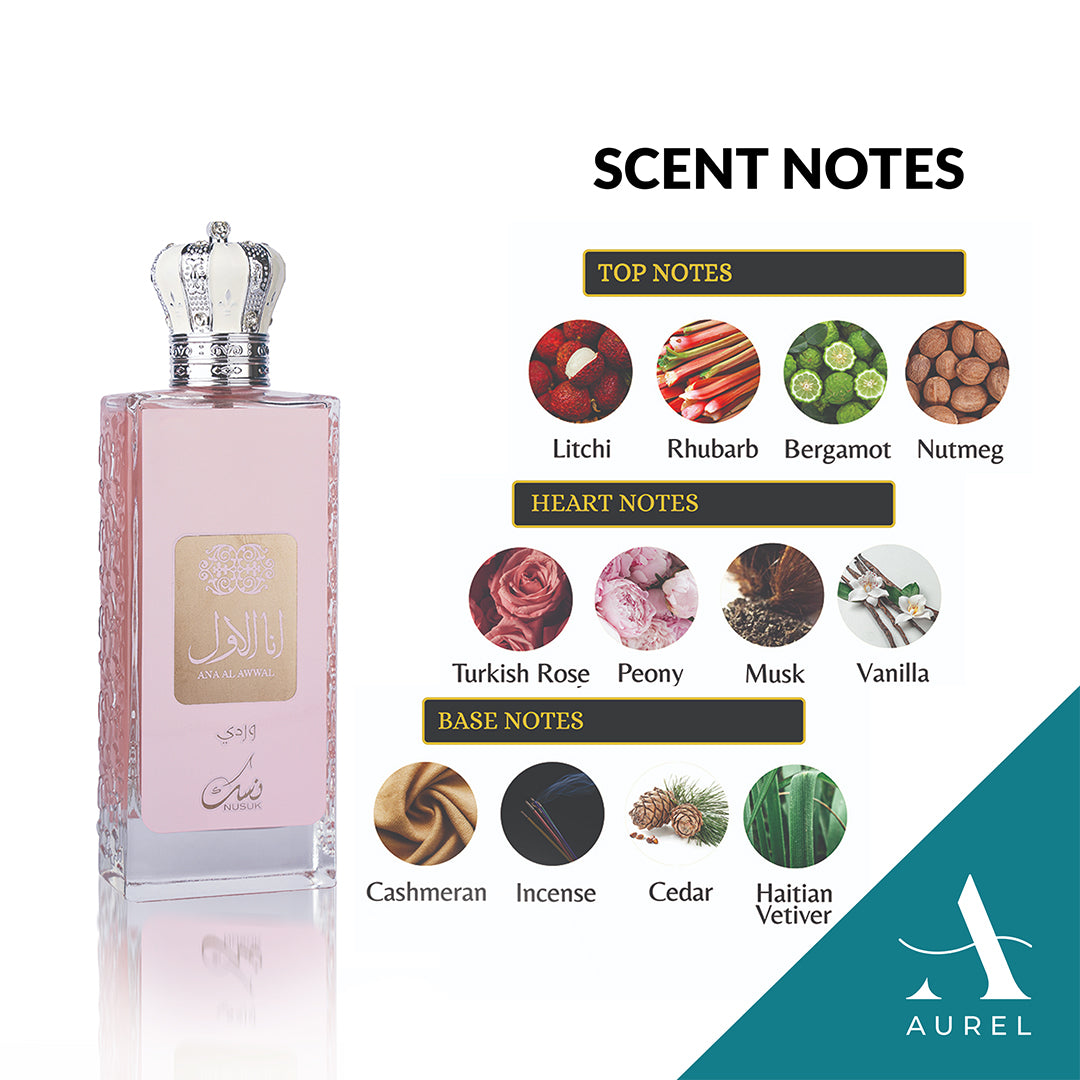 Riiffs Nusuk Ana Al Awwal Warda Pink EDP (100ml)